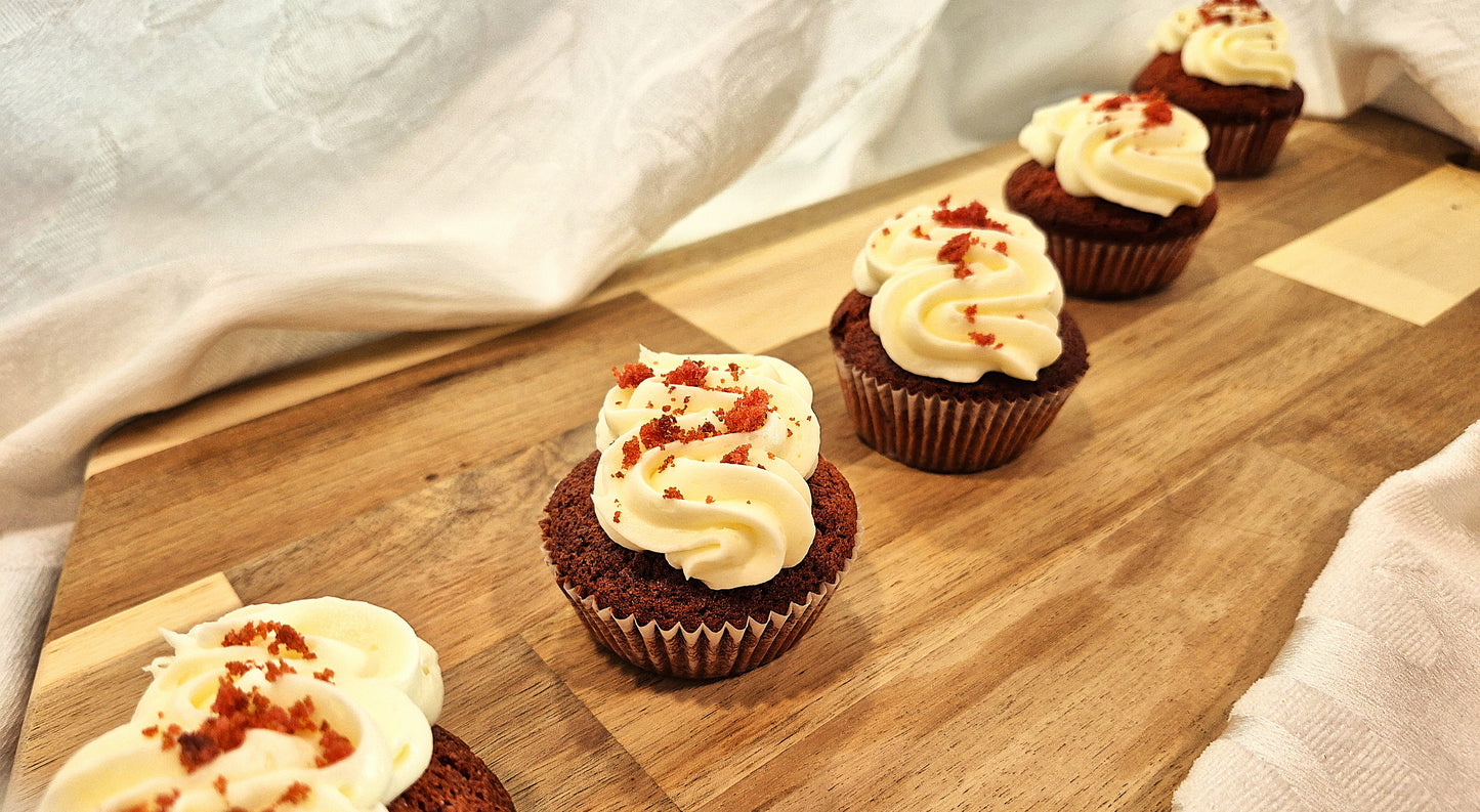 Red Velvet Cup Cake with Cream Cheese Icing