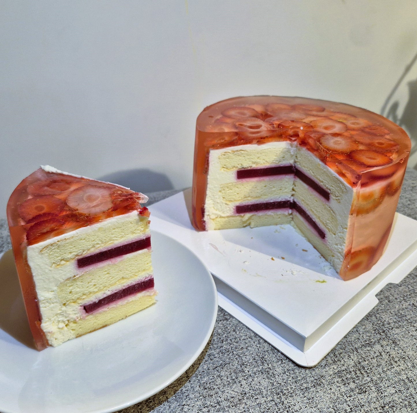 Crystal Jelly Fruit Cake 7"(Fruit Jelly Cake)
