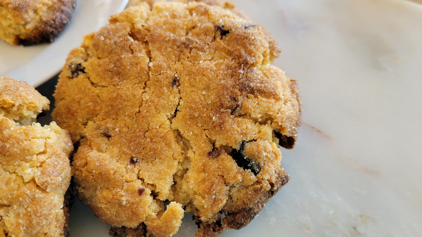 Raspberry & White Chocolate New York Cookies