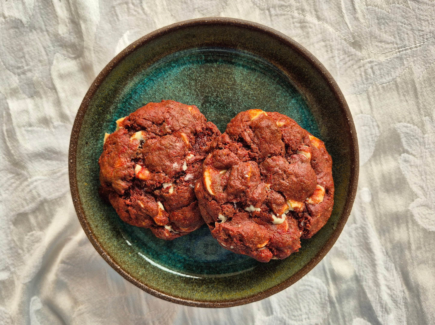 Red Velvet White Chocolate Cookies
