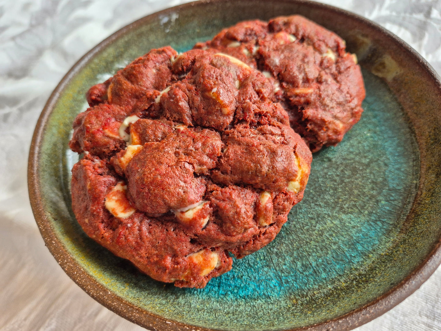 Red Velvet White Chocolate Cookies