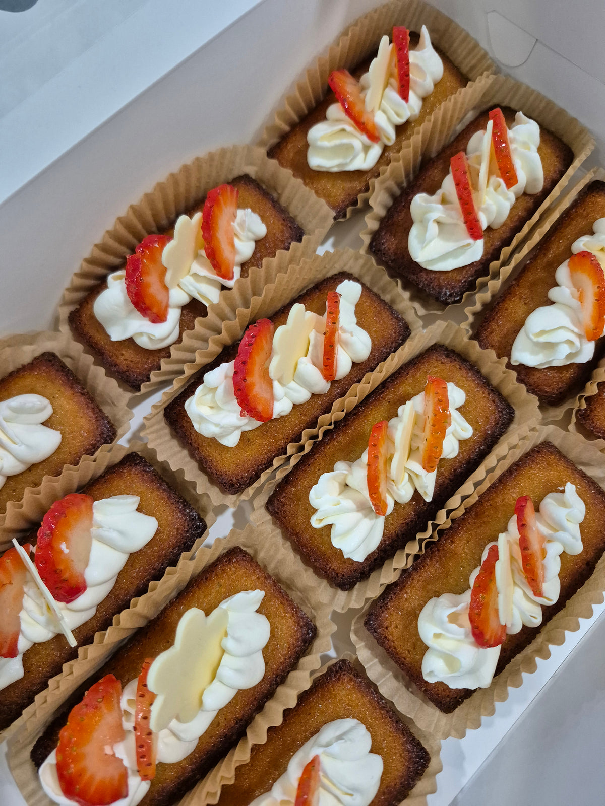Strawberry Mascarpone Financiers — Box of 12