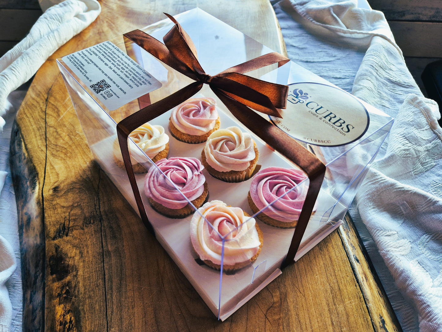 Gluten-free & Dairy-Free Vanilla Mango Bloom Cupcakes