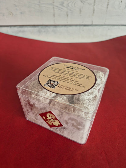 Chocolate Cocoa Snowball Cookies (Box of 21 Pieces )