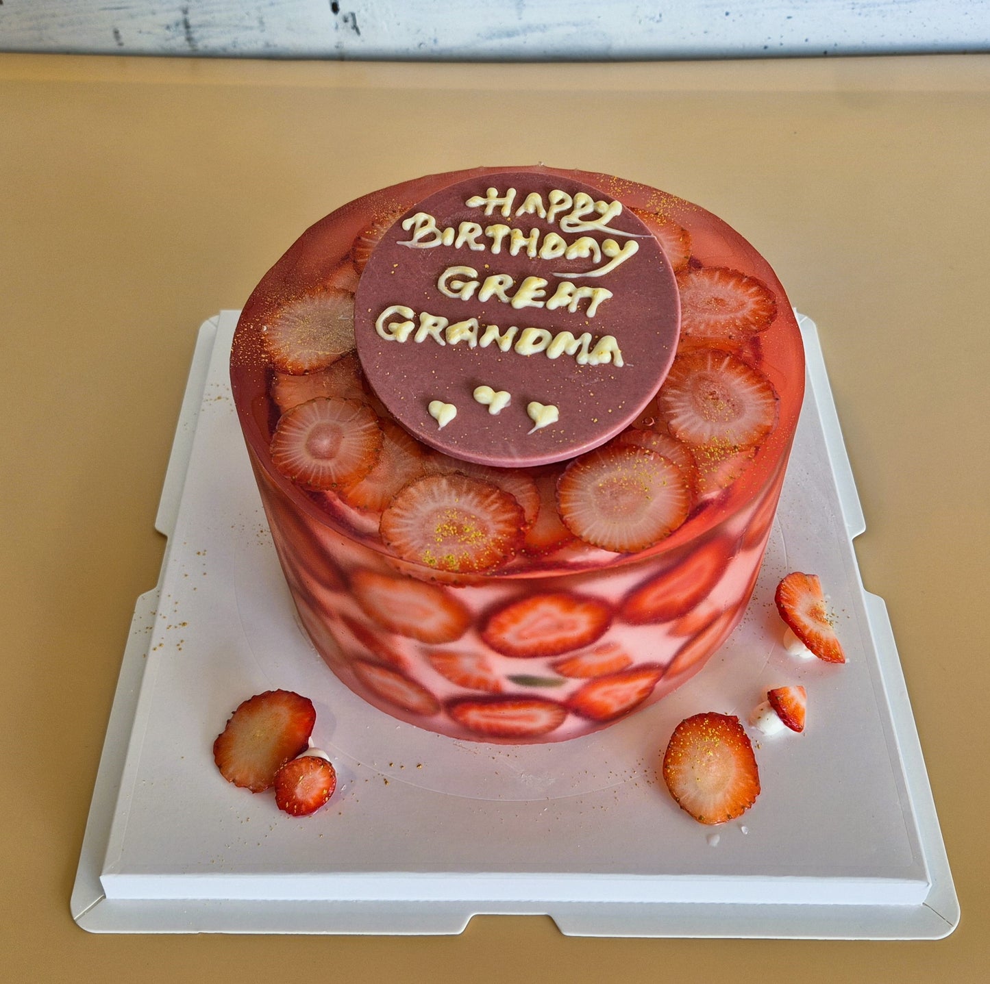 Crystal Jelly Fruit Cake  7"(Fruit Jelly Cake)