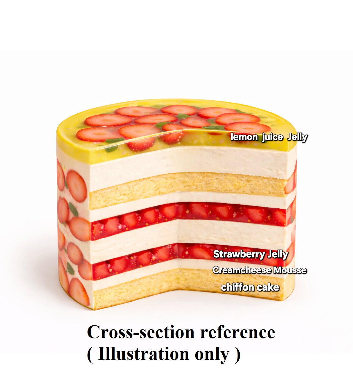 Crystal Jelly Fruit Cake  7.5"(Fruit Jelly Cake)