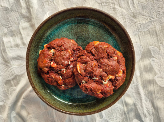 Red Velvet White Chocolate Cookies