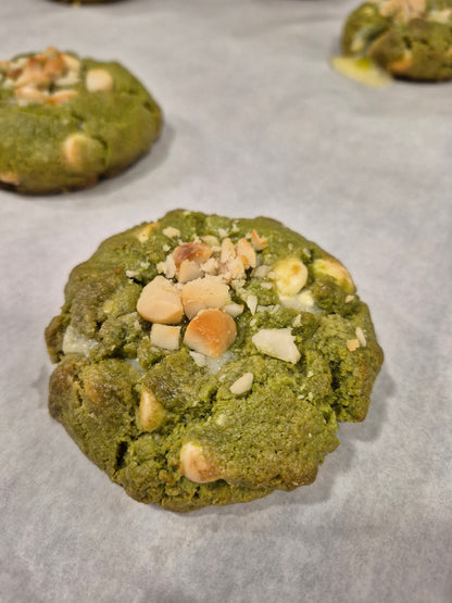 Matcha White Chocolate & Macadamia Cookie